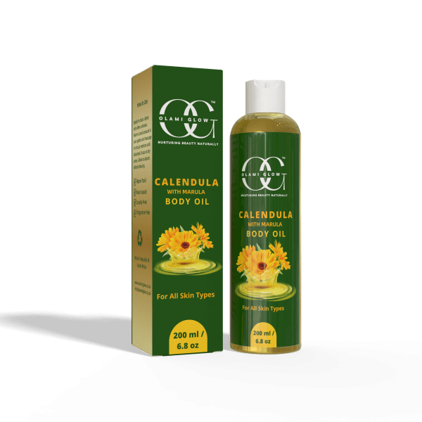 Body Oil bottle and box